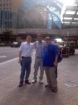 Mike H., Simon and I playing in traffic in downtown Indy.